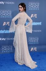 LILY COLLINS at 22nd Annual Critics