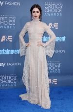 LILY COLLINS at 22nd Annual Critics