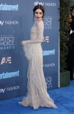 LILY COLLINS at 22nd Annual Critics