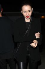 LILY COLLINS at Jennifer Klein