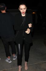 LILY COLLINS at Jennifer Klein