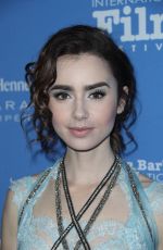 LILY COLLINS at SBI Film Festival for Excellence in Film at Bavaria Resort Spa in Goleta 12/01/2016