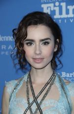 LILY COLLINS at SBI Film Festival for Excellence in Film at Bavaria Resort Spa in Goleta 12/01/2016