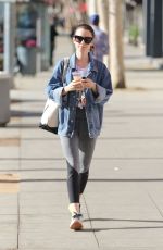 LILY COLLINS Leaves a Gym in West Hollywood 12/03/2016