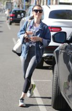 LILY COLLINS Leaves a Gym in West Hollywood 12/03/2016
