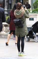 LILY COLLINS Shopping at The Grove in Los Angeles 12/09/2016