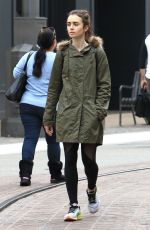 LILY COLLINS Shopping at The Grove in Los Angeles 12/09/2016