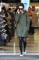 LILY COLLINS Shopping at The Grove in Los Angeles 12/09/2016