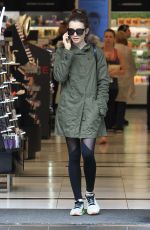 LILY COLLINS Shopping at The Grove in Los Angeles 12/09/2016