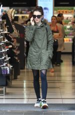 LILY COLLINS Shopping at The Grove in Los Angeles 12/09/2016