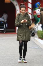 LILY COLLINS Shopping at The Grove in Los Angeles 12/09/2016