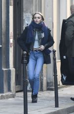 LILY-ROSE DEPP Out and About in Paris 12/04/2016