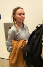 LILY-ROSE DEPP with No Make-up at LAX Airport 12/18/2016