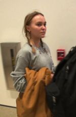 LILY-ROSE DEPP with No Make-up at LAX Airport 12/18/2016