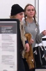 LILY-ROSE DEPP with No Make-up at LAX Airport 12/18/2016