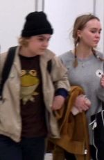 LILY-ROSE DEPP with No Make-up at LAX Airport 12/18/2016