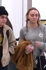 LILY-ROSE DEPP with No Make-up at LAX Airport 12/18/2016