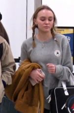 LILY-ROSE DEPP with No Make-up at LAX Airport 12/18/2016