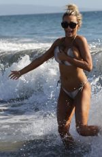 LINDSEY PELAS in Bikini at a Beach in Los Angeles 09/15/2016