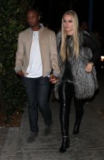 LINDSEY VONN and Kenan SMith at Catch LA in West Hollywood 12/17/2016