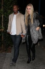 LINDSEY VONN and Kenan SMith at Catch LA in West Hollywood 12/17/2016