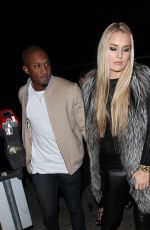 LINDSEY VONN and Kenan SMith at Catch LA in West Hollywood 12/17/2016