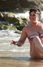 LISA APPLETON in Bikini on the Beach in Spain 12/02/2016
