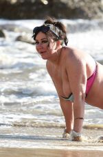 LISA APPLETON in Bikini on the Beach in Spain 12/02/2016