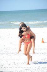LISA OPIE in Bikini at a Beach in Miami 12/19/2016