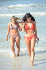 LISA OPIE in Bikini at a Beach in Miami 12/19/2016