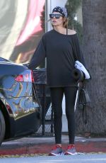 LISA RINNA Leaves a Pilates Class in Studio City 12/19/2016