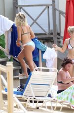 LOTTIE MOSS and JESS WOOLLEY in Bikinis on the Beach in Barbados 12/08/2016