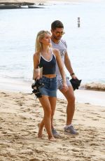 LOTTIE MOSS and JESS WOOLLEY in Bikinis on the Beach in Barbados 12/08/2016
