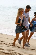 LOTTIE MOSS and JESS WOOLLEY in Bikinis on the Beach in Barbados 12/08/2016