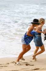 LOTTIE MOSS and JESS WOOLLEY in Bikinis on the Beach in Barbados 12/08/2016