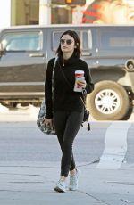 LUCY HALE Out Shopping in Los Angeles 12/09/2016