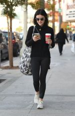 LUCY HALE Out Shopping in Los Angeles 12/09/2016