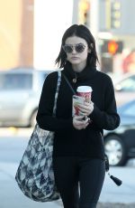 LUCY HALE Out Shopping in Los Angeles 12/09/2016
