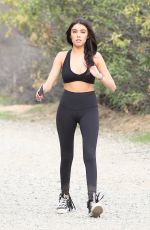 MADISON BEER in Tights Out Hiking in Los Angeles 12/12/2016