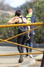 MADISON BEER in Tights Out Hiking in Los Angeles 12/12/2016