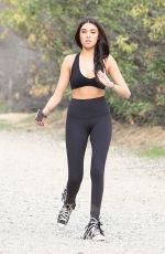 MADISON BEER in Tights Out Hiking in Los Angeles 12/12/2016