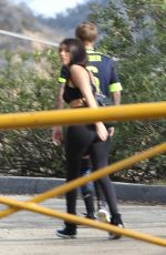MADISON BEER in Tights Out Hiking in Los Angeles 12/12/2016