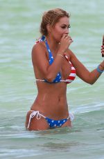 MARIA HERING in Bkini at a Beach in Miami 12/20/2016