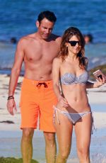 MARIA MENOUNOS in Bikini at a Beach in Mexico 12/29/2016