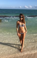 MARIA MENOUNOS in Bikini at a Beach in Mexico 12/29/2016