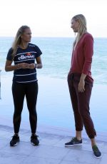 MARIA SHARAPOVA and MONICA PUIG in Puerto Rico 12/15/2016