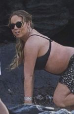 MARIAH CAREY in Swimsuit at a Beach in Maui 11/28/2016