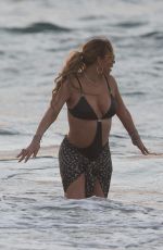 MARIAH CAREY in Swimsuit at a Beach in Maui 11/28/2016