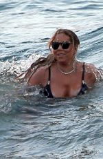 MARIAH CAREY in Swimsuit at a Beach in Maui 11/28/2016