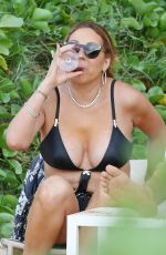 MARIAH CAREY in Swimsuit at a Beach in Maui 11/28/2016